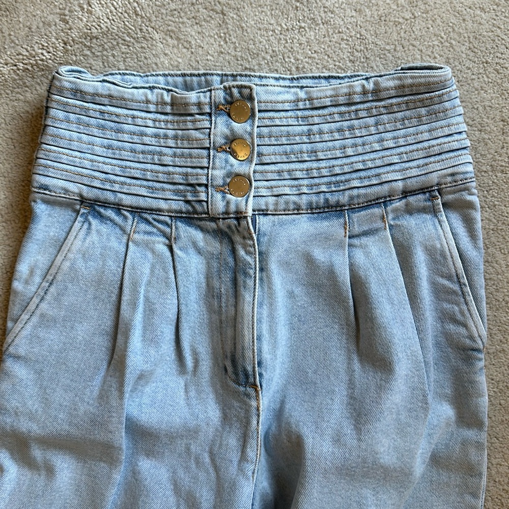 GUC Sézane Sidney Jeans - Light Blue Wash - Sz 36 FR, 4 US